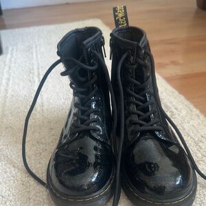 Dr. Martens Black Patent Leather Boots